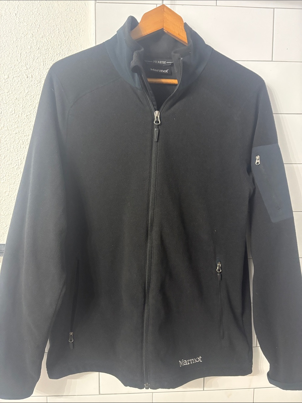 Marmot Polartec Reactor Men's Black Full-Zip Performance Fleece Jacket